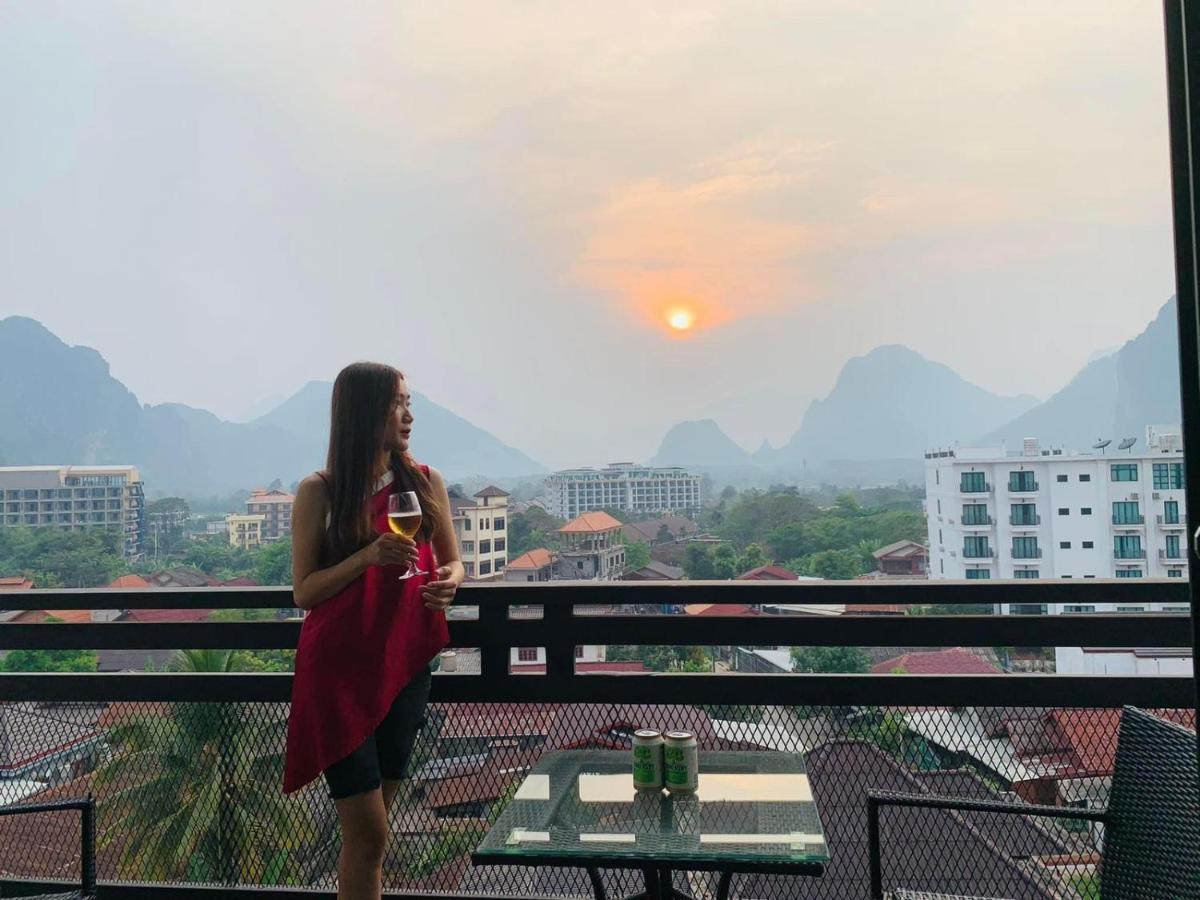 Vang Vieng Topview Hotel Exteriör bild