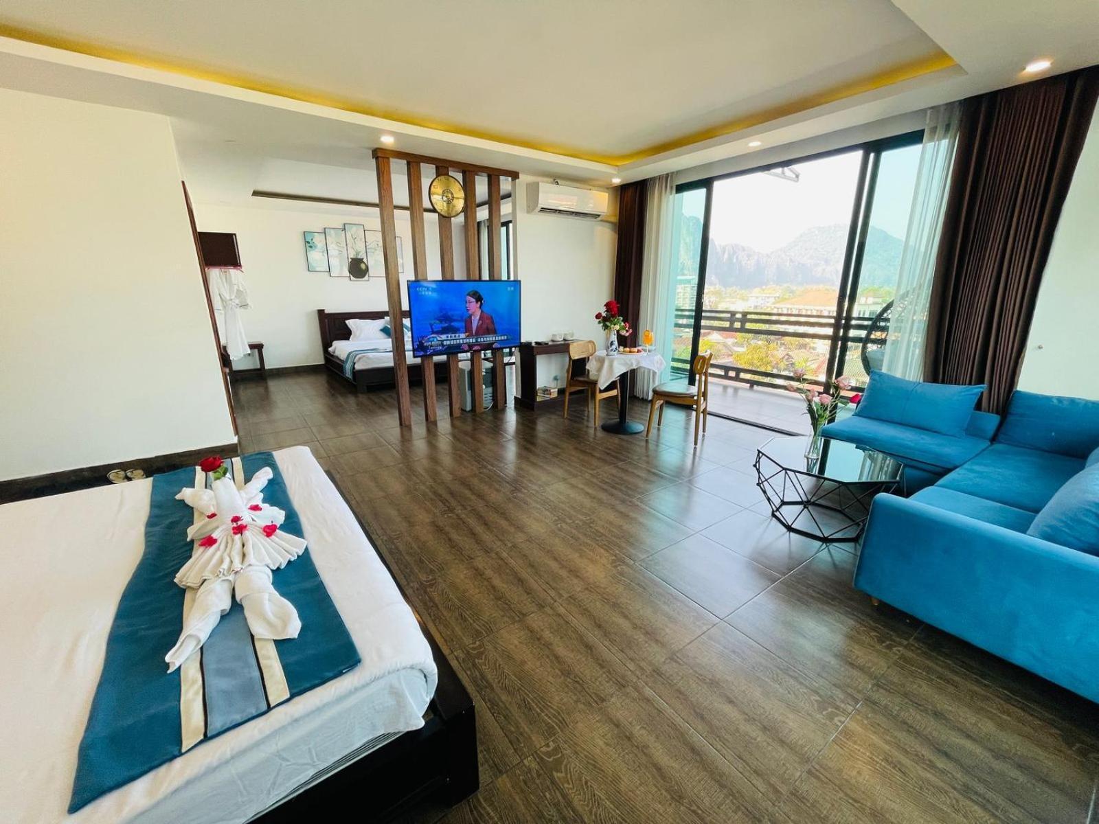 Vang Vieng Topview Hotel Exteriör bild