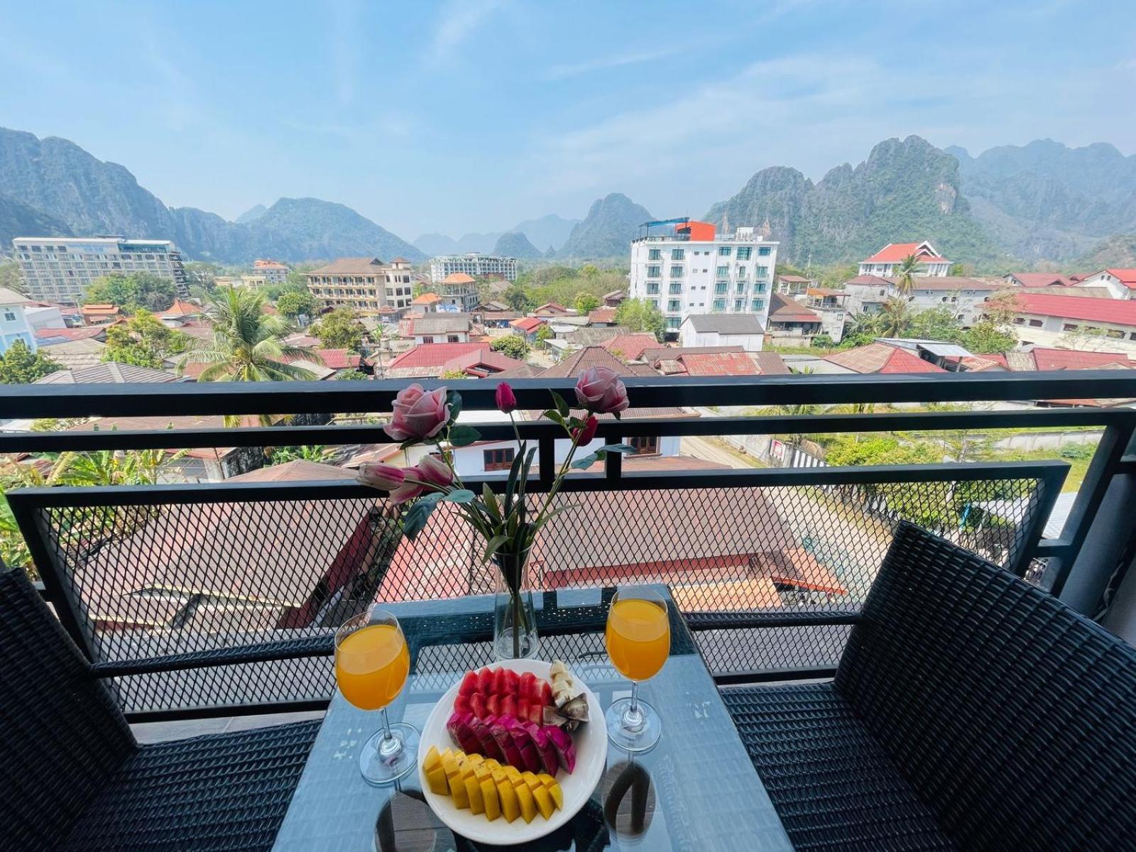 Vang Vieng Topview Hotel Exteriör bild